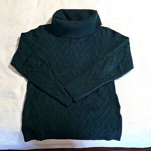 Calvin Klein Turtleneck Sweater, Dark Green, Size M